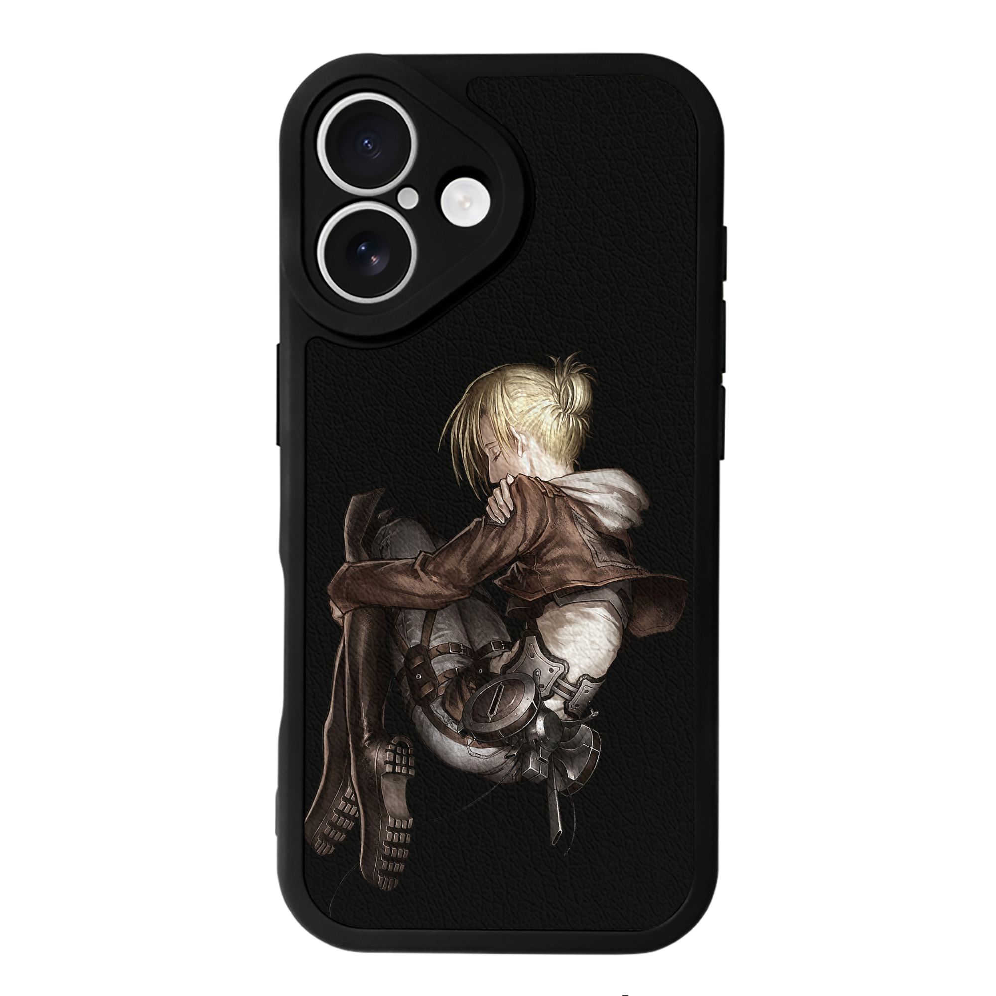 （画像用） 進撃の巨人 アニ・レオンハート Attack on Titan Annie Leonhart 【iPhone 16シリーズ対応】シリコンスマホケース（レザー調） 材質：シリコン